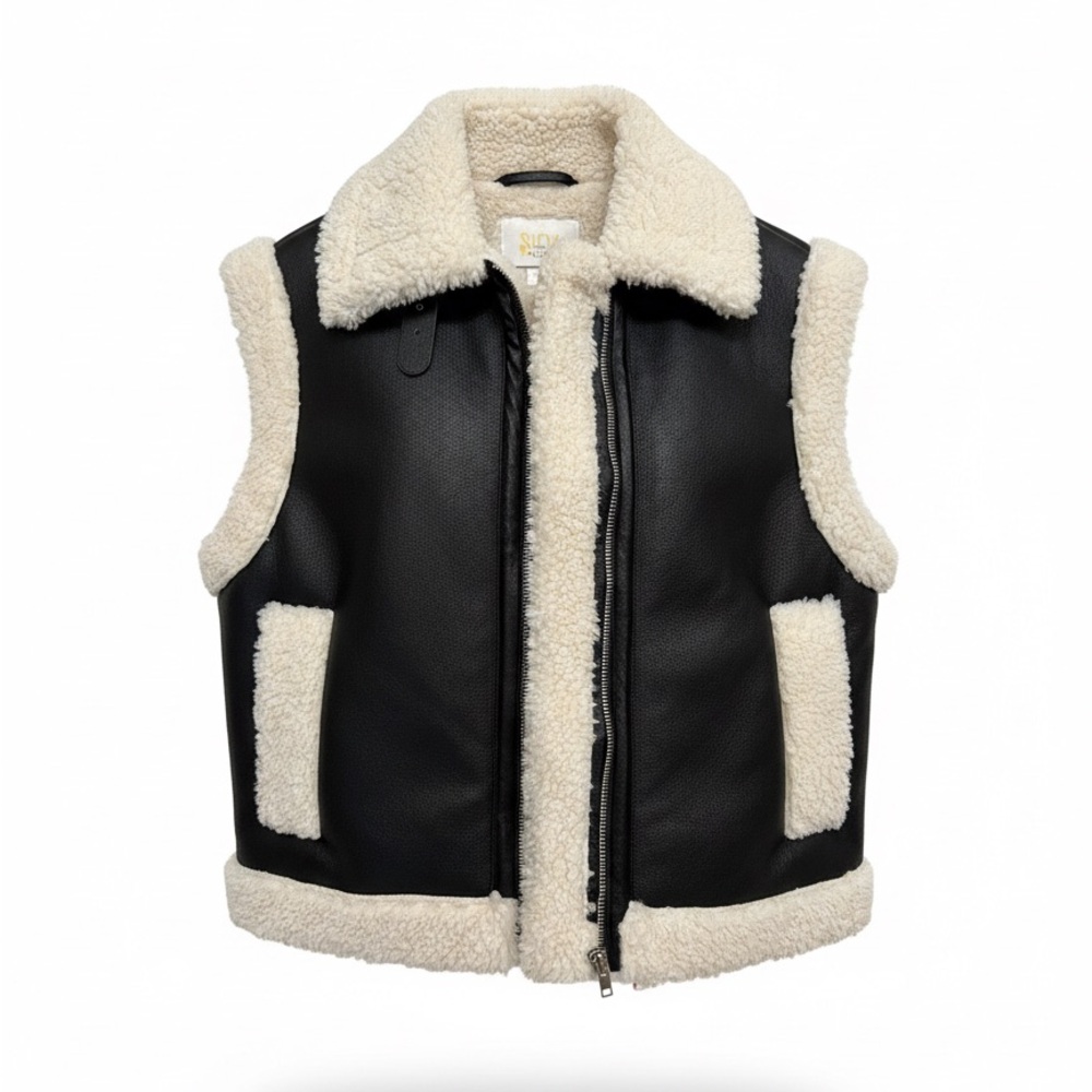 Black and Cream Vest